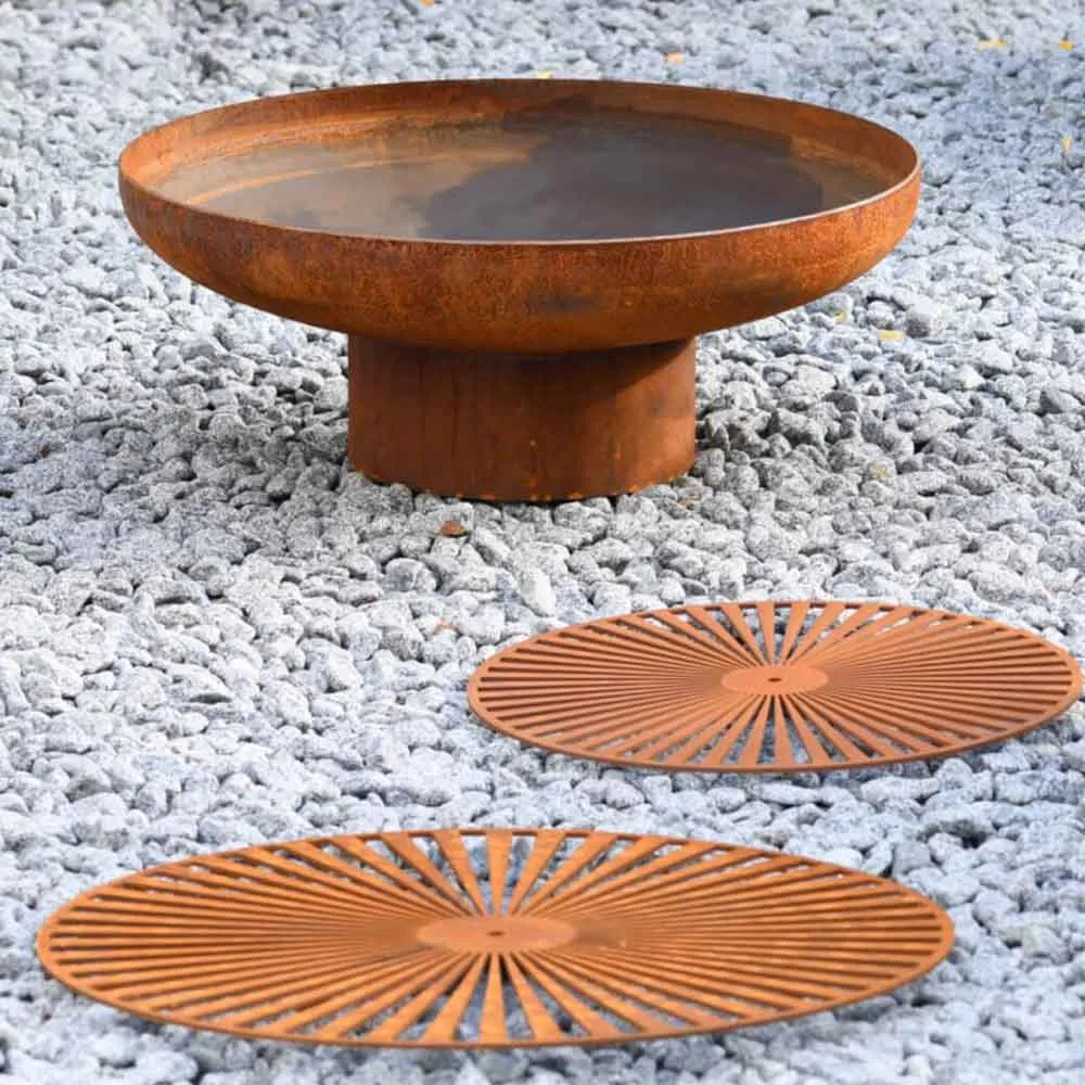 Diameter Wood Burning Fire Bowl Charcoal Outdoor Fire Pit