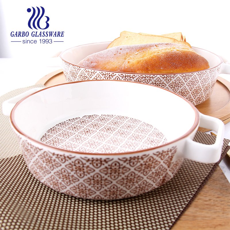 Set of 4 Dinner Plates 7 Inch Plates Ceramic Plates Baking Tray Heat Resistant Baking Tray