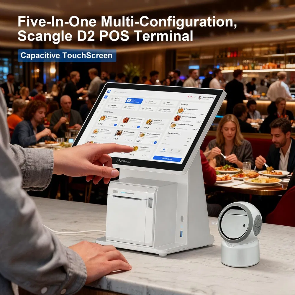 14.1" Touch Screen Cash Register POS with Receipt Printer