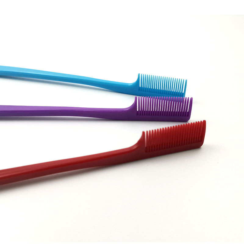 Wholesale Travel Contrrol Mini Double Side Eyebrow Natural Makeup Hair Edge Combs Set Private Label Edge Contrrol Brush