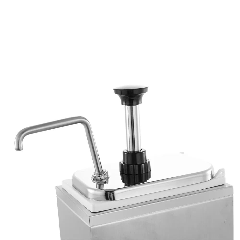 Wholesale Factory Stainless Steel 3 Head Restaurant Buffet Display 2L Sauce Dispenser