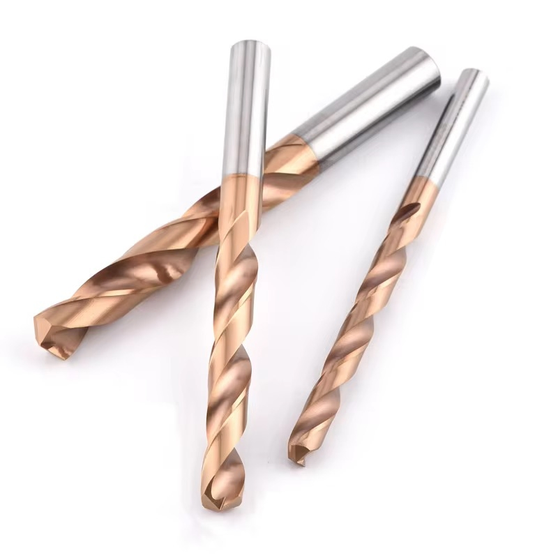 55 Degree Tungsten Steel Drill Bit Bronze Carbide Stainless Steel Twist Drill Coated for Drilling Extension