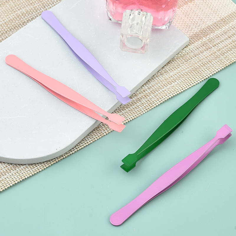 Salon Quality Stainless Steel Craft Jewelry Volume Lash Lifting False Eyelash Tweezers