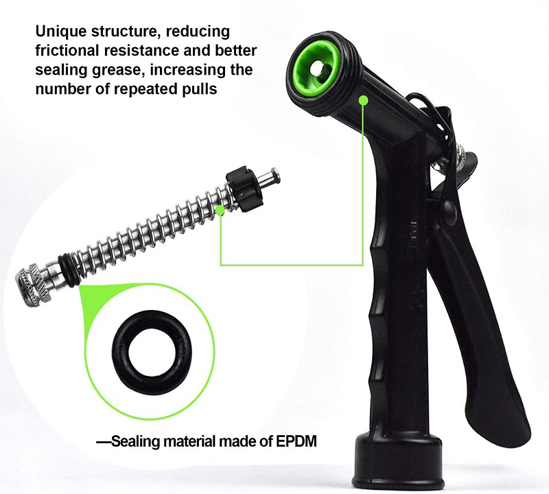 Multi-Function Adjustable Garden Hose Nozzle Water Gun Easy Operations