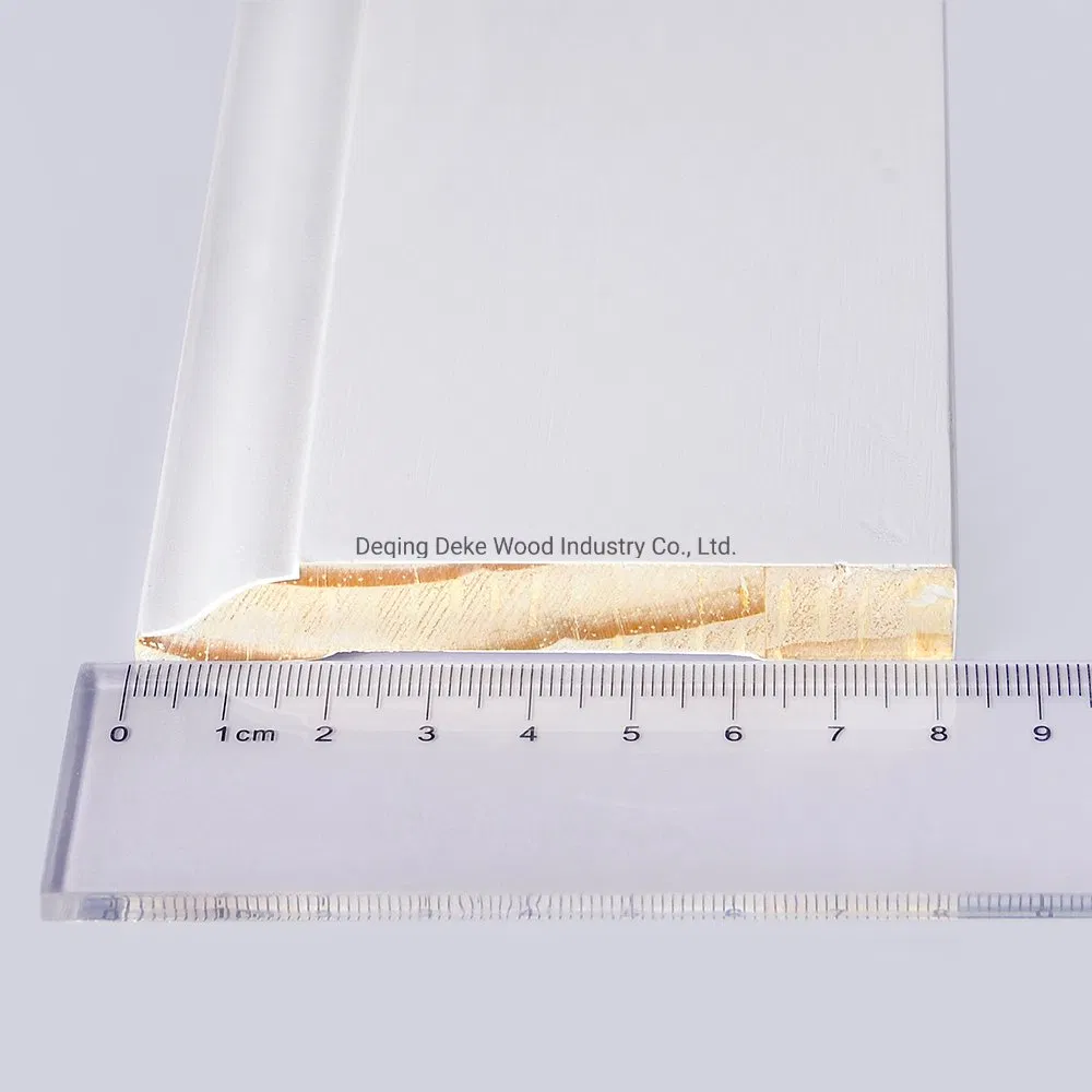 White Primer Surfaced Solid Baseboard Moulding for Flooring