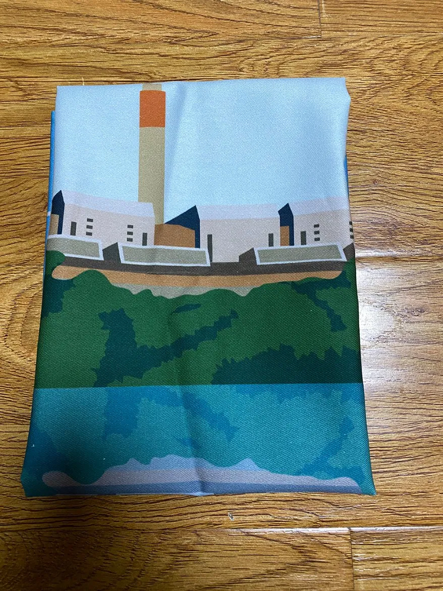 New Zealand Digital Printed Power Station Cotton Tea Towel for Promotion