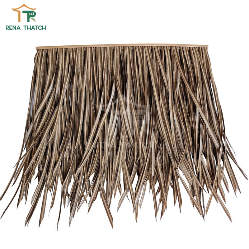 High Quality Artificial Thatch Fireproof Synthetic Thatch Palm for Roofing