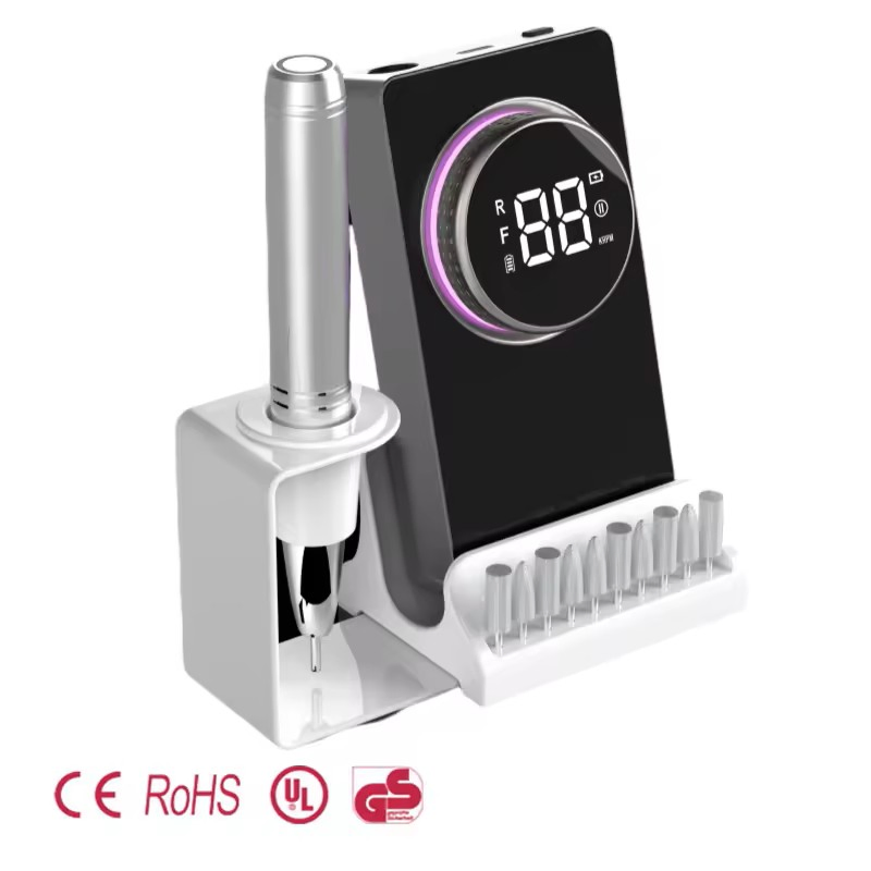 Brushless Rechargeable Nail Drill Machine Nail Tech E-File Pedicure Manicure 40000rpm
