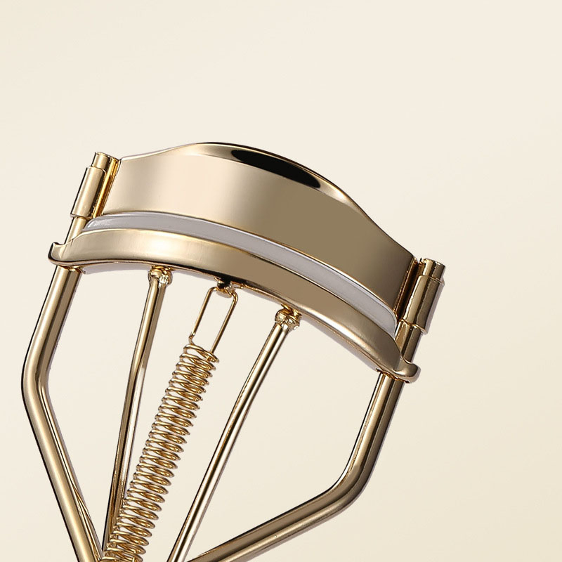Gold Plating Elastic Fashion Stainless Steel Lash Eyelashes Curl Maquillaje Lashes Eyelash Curler with Spring