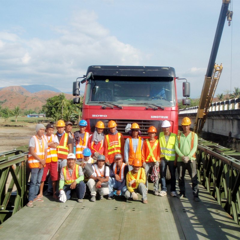Manufacture Zb200 High Performance Steel Bailey Bridge for Transportation
