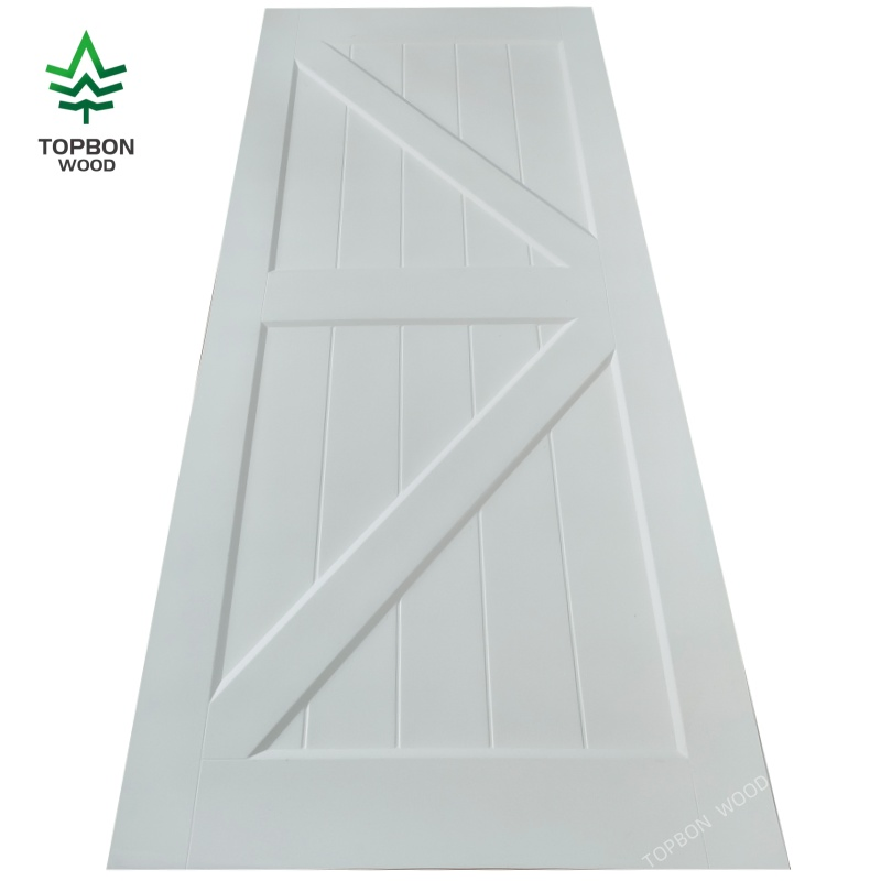 2 Panel White Interior Room Door MDF Designs Wood Interior Doors Primed Molded