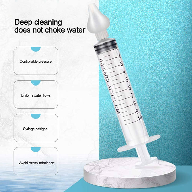 Professional Syringe Kids Baby Nasal Cleaner Irrigator Portable Infant Nose Wash Cleaner