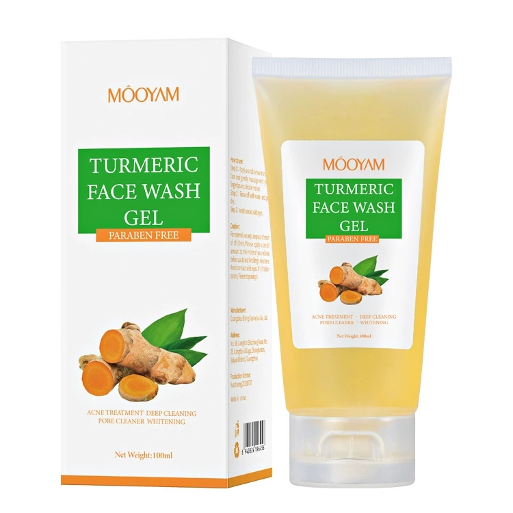 Best Selling Turmeric Wash Cleanser Skin Brightening Facial Cleansing Bubble Foaming Turmeric Face Wash