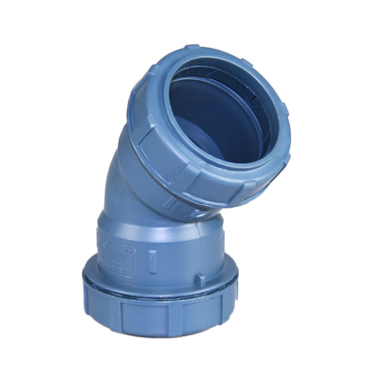 Zhongcai HDPE PVC UPVC PPR PP Water Pipe Fittings Plastic Municipal Water Silent Noise Reducing