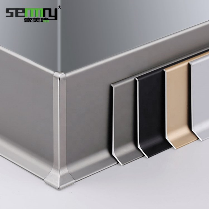 Skirting Board Brushed Aluminium Alloy Baseboard Wall Flooring Aluminum Alloy