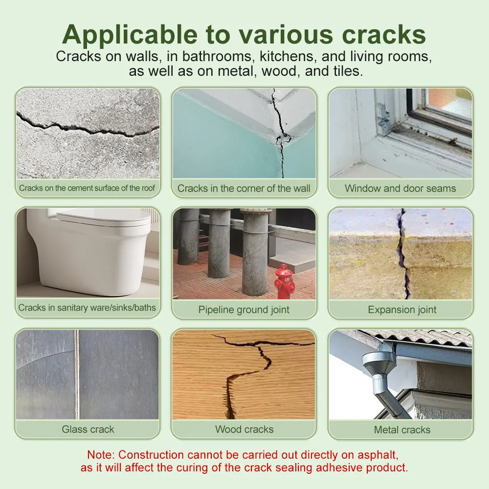 Self - Leveling Concrete Crack Filler Quick Drying Sealant 500g for Driveway Patio & Wall