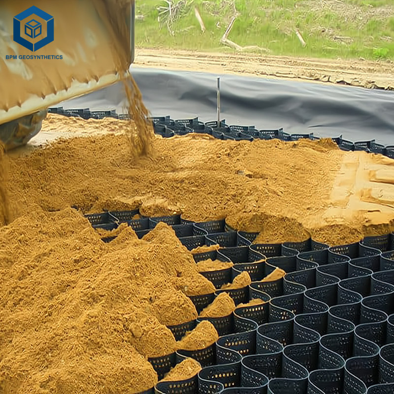 Bpm Fully Permeable Plastic Roof Garden Black HDPE Smooth and Textured Geocell