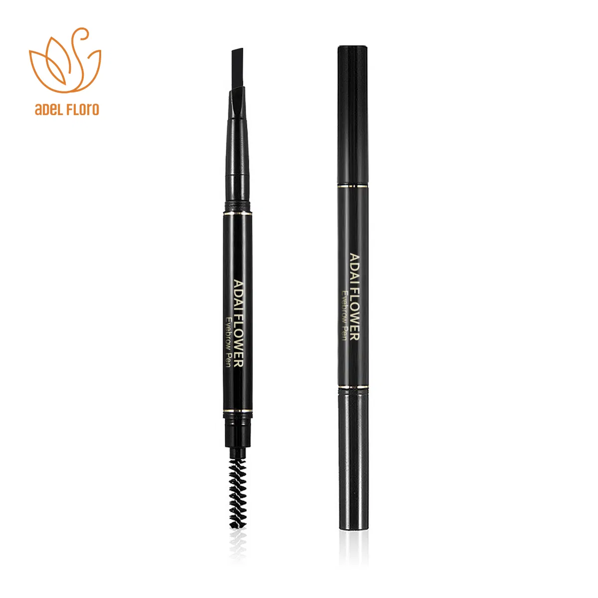 Waterproof Smudge Proof Permanent Grey Brow Eyebrow Pencil Eyebrow Brush Wholesale Cosmetics