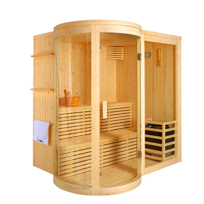 Luxury Steam Sauna Cabinet Steam Wooden Sauna Room Infrared with Hemlock Material (SR1Q002)