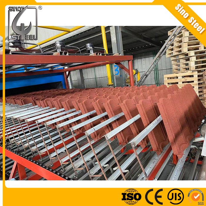 Каменные металлочерепичные кровельные листы Milan