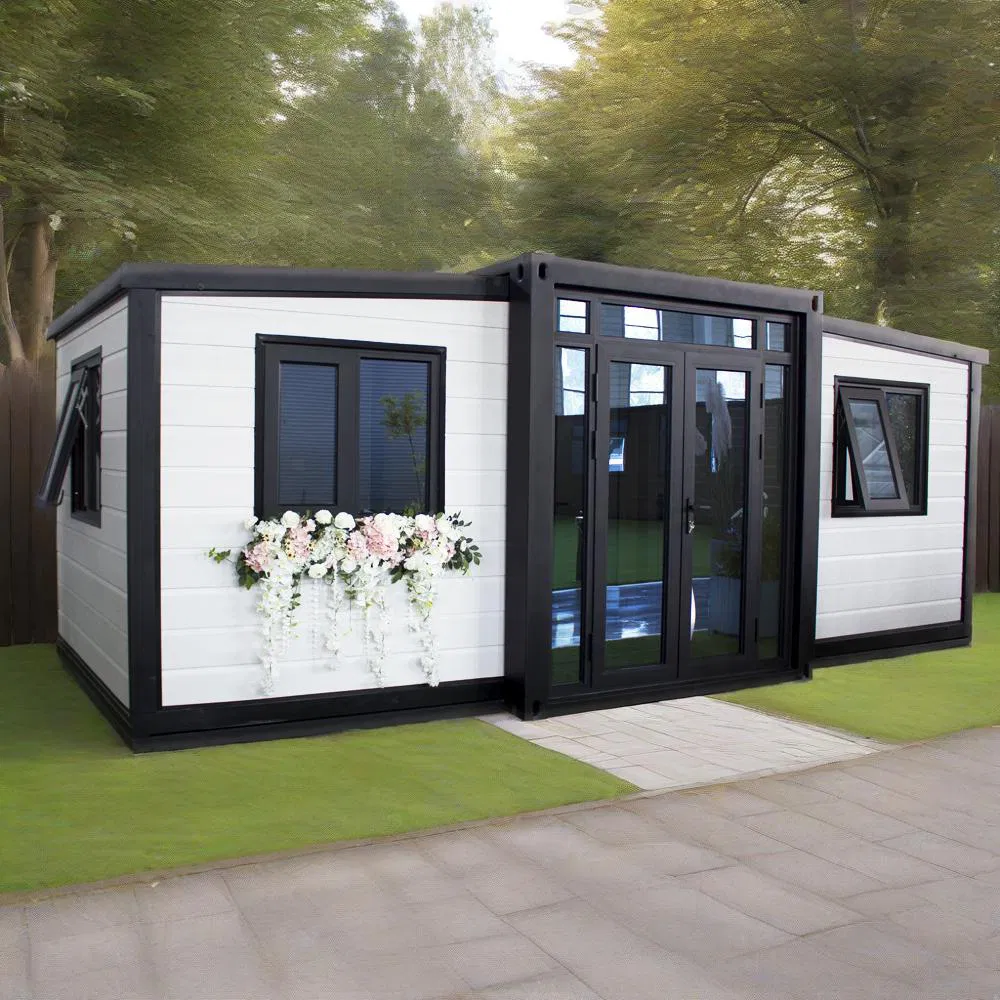 20FT/40FT Luxury Folding Shipping Prefabricated Steel House Hotel Office Portable Mobile Modular Living Prefab/Expandable Transportable Container House