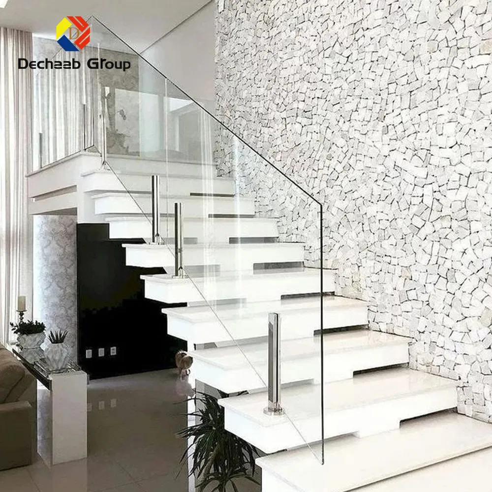 Non-Rust Anti-Hurricane Glass Railing for Safety and Decoration