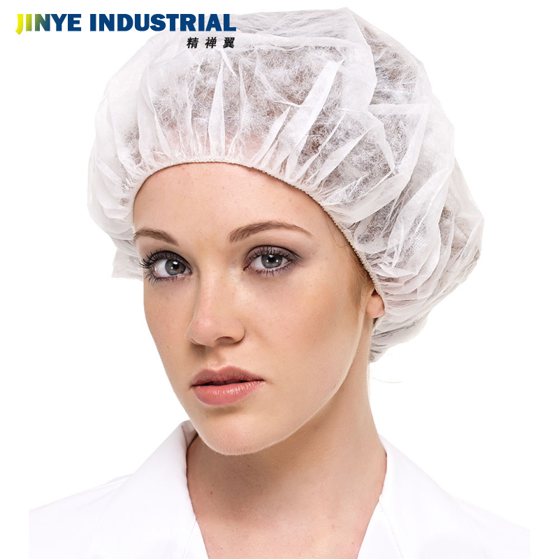 Women Men Adult Non-Woven Bouffant Hair Cap