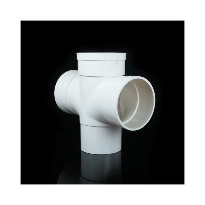 Zhongcai PVC Equal Cross Plastic Tube UPVC Pipe Fittings for Building Drainage