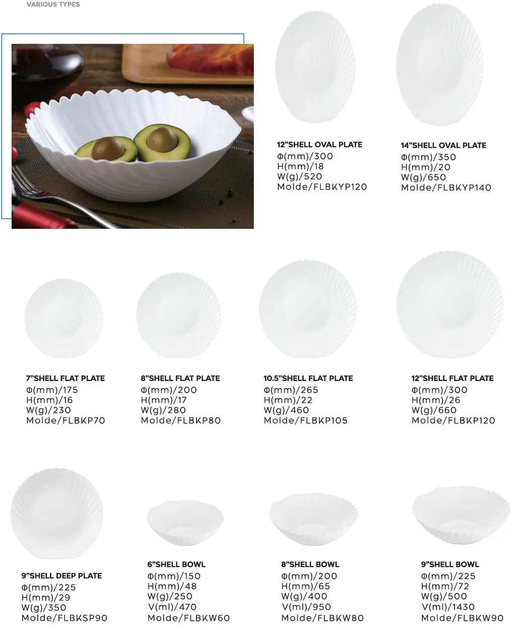 Hot Sell White Opal Glassware Plate Serving Dinnerware