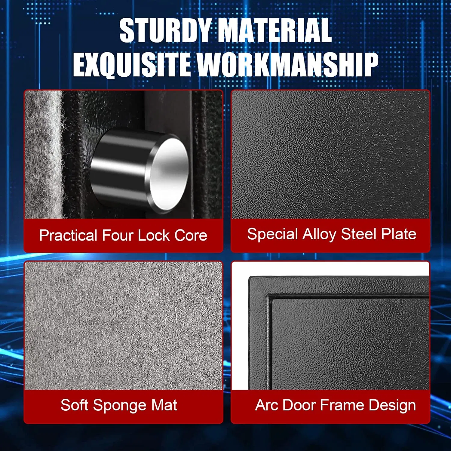 Factory Price 1 Hour Fireproof Safe Box with Digital Panel