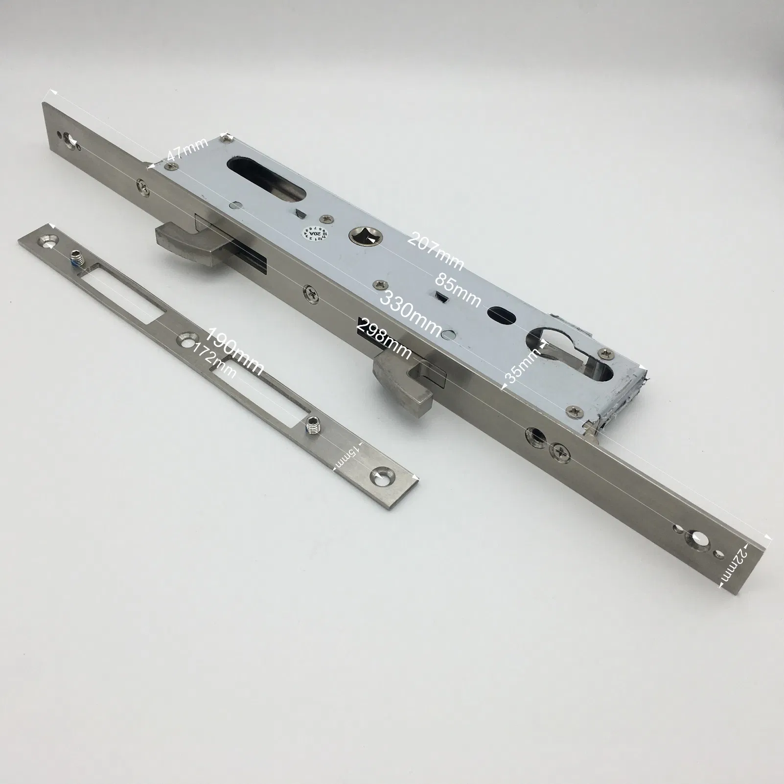 Anti-Theft Interior Safety Hardware Stainless Steel Latch Mortise Door Lock Body