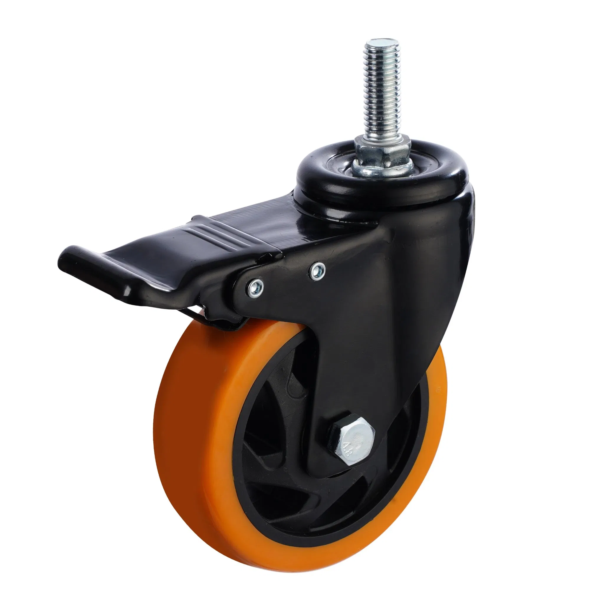 100mm American Style Swivel Locking PU Caster Wheel