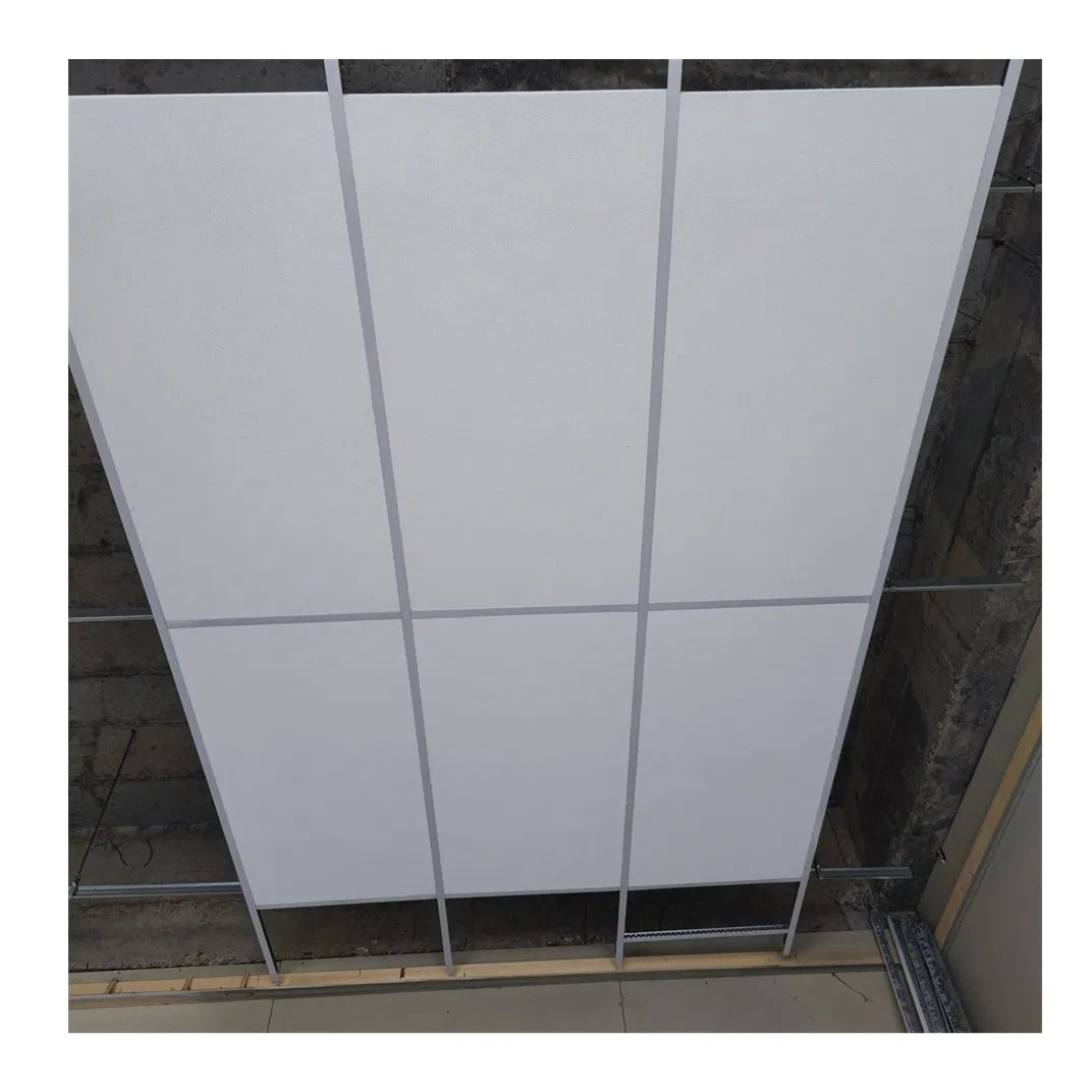 Decorative Material Acoustic Drop Ceiling Tiles 600X600 Fiberglass Suspended False Ceiling Tiles