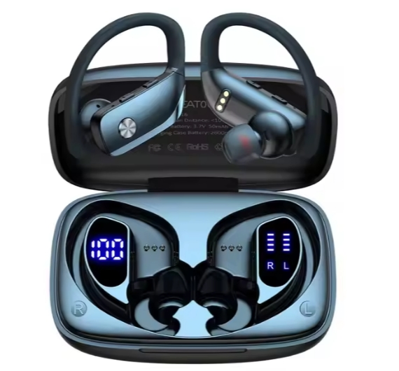 Best Seller T16 Sports Earbud Wireless Earphone Ear Hook Audifono Tws Headphone Bass Stereo Headset with Dual LED Display