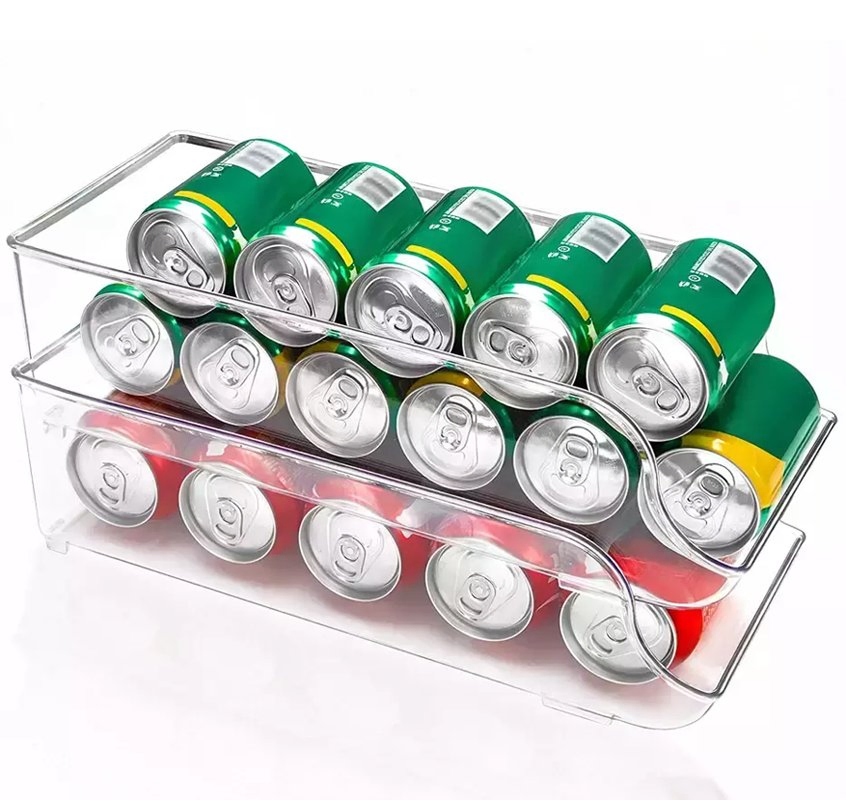 Pet Beverage Storage Container Storage Holder with Lid Organizer