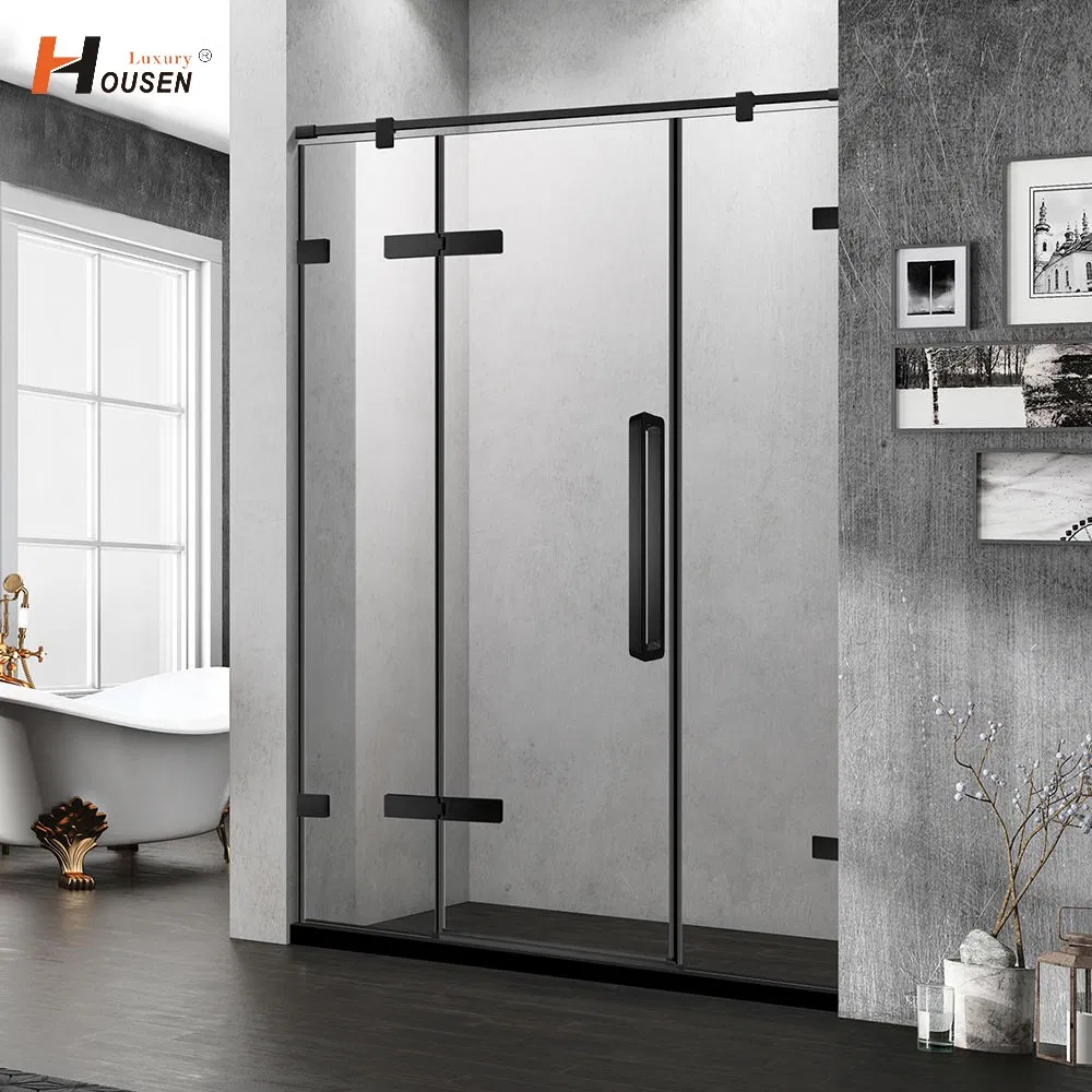 Custom Design Tempered Glass Shower Door Enclosure Screen Pivoted Shower Room