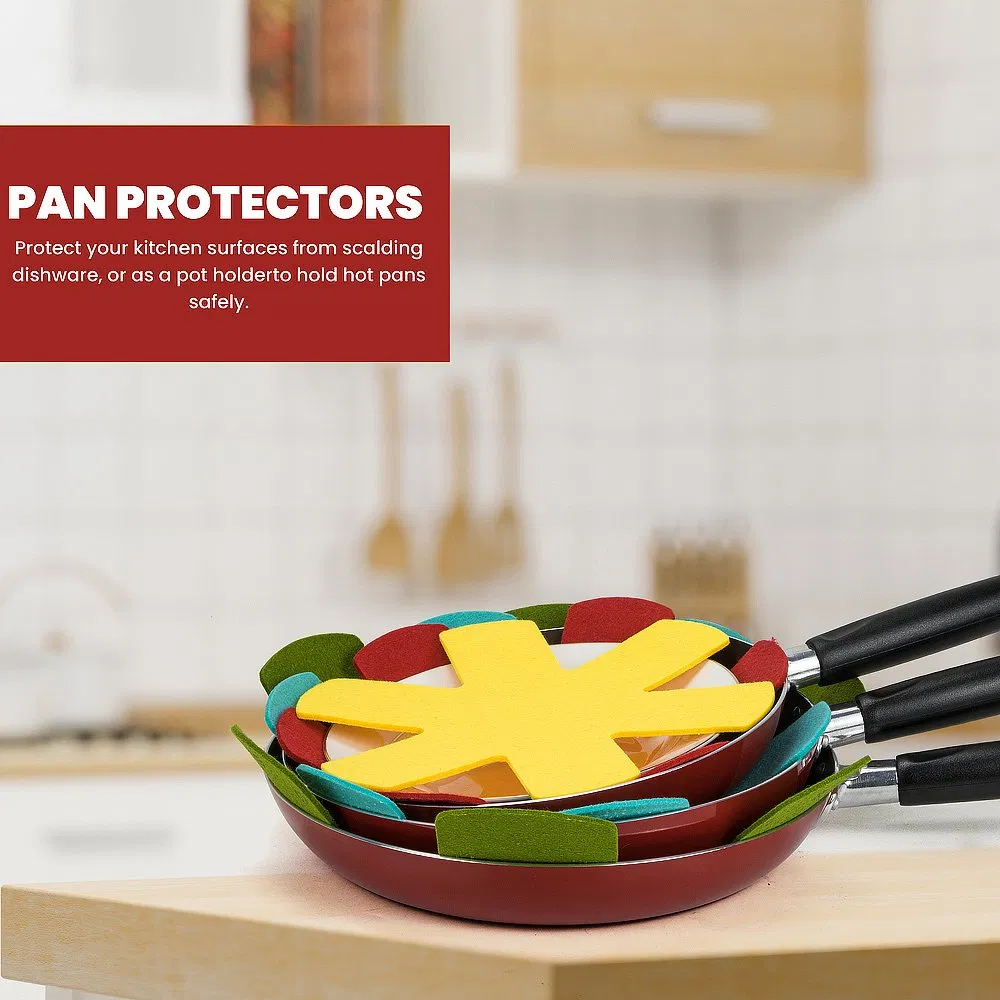 2025 Custom Durable Felt Cooking Pot Pad Hot Sale No-Woven Pan Protector Durable Mats & Pads