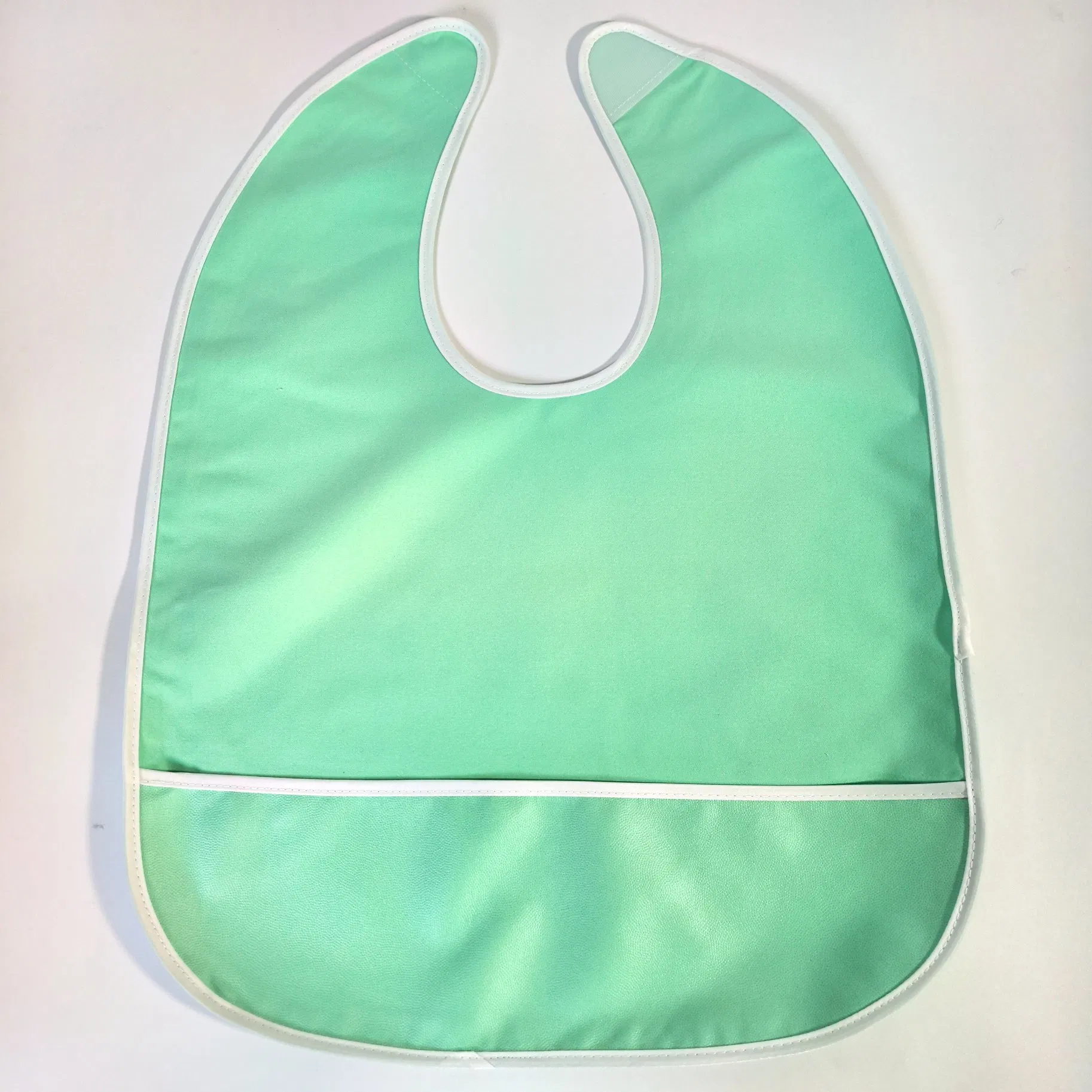Fashion Reversible Design Adult Sized Bibs with Crumb-Catching Pocket