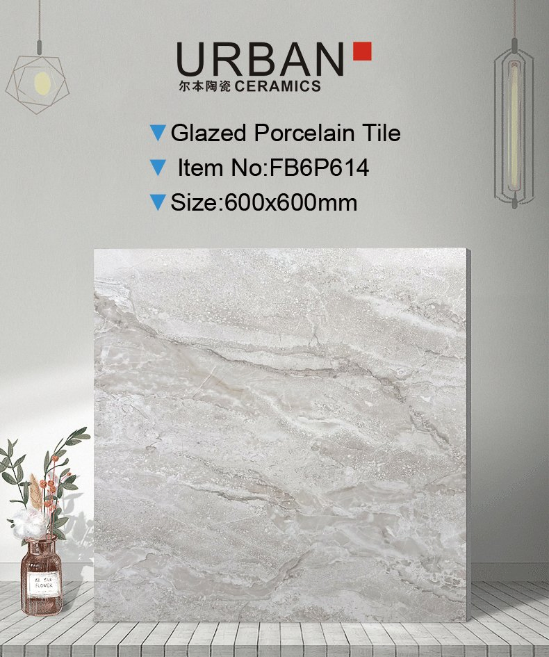 Foshan Glossy 600*600mm Full Body Matte Ceramic Porcelain Rustic Floor Wall Tile