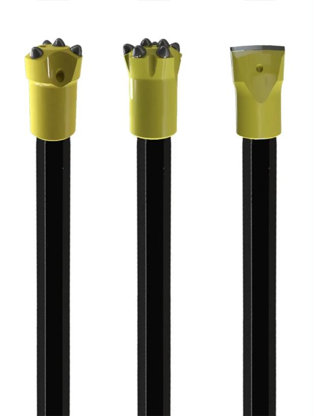 H22 B22 G2 Stage Steel Tapered Rock Drill Rod for Mining