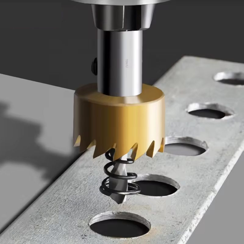 Premium High-Speed Steel Hole Saw Set for Metalworking Excellence