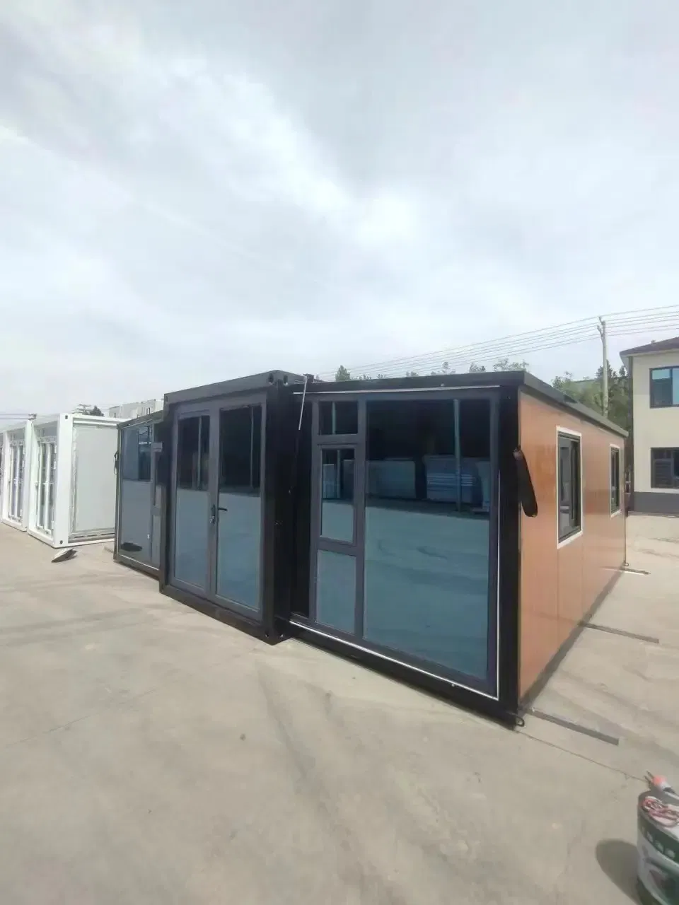 Camp/Detachable Prefab/Prefabricated Modular Portable Steel Mobile/Office Foldable Container Flat Pack Expandable Luxury Shipping/Tiny Folding Integrated House