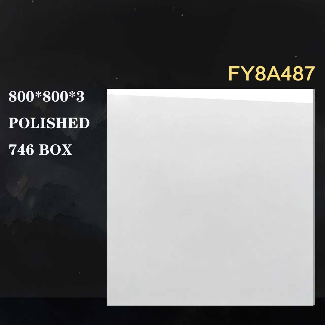 Плитка керамогранитная полированная 800x800 мм мрамор