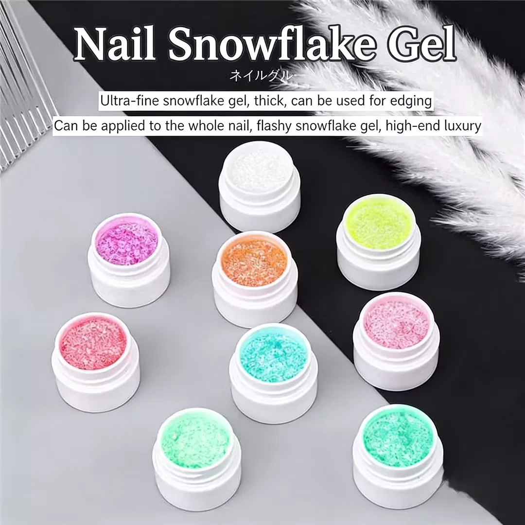 Colorful Glitter UV Nail Polish Snow Flakes Gel Snow Flake Painting Gel