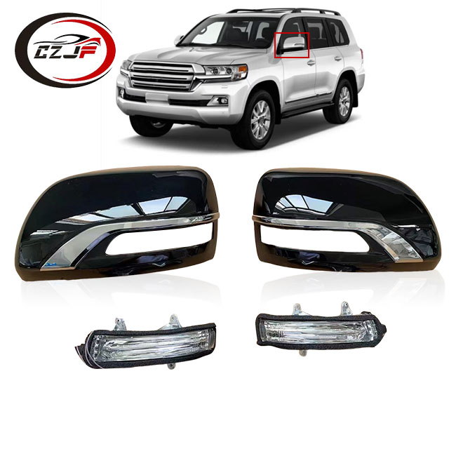 Боковые зеркала заднего вида с LED-подсветкой для Toyota Land Cruiser LC 2016
