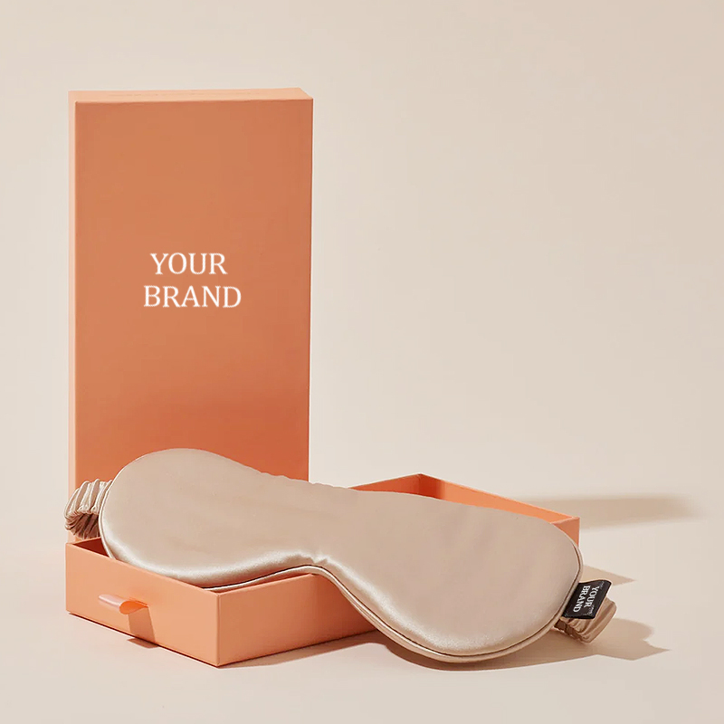 Custom Logo Label Gift Box Pure Silk Eye Mask