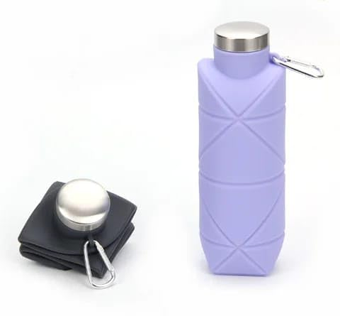 Складная силиконовая бутылка для воды, спортивная, дорожная