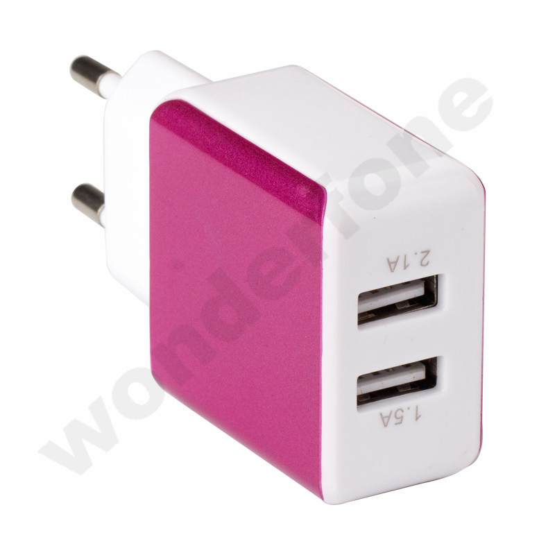 Business Style 2 USB Metal Charger