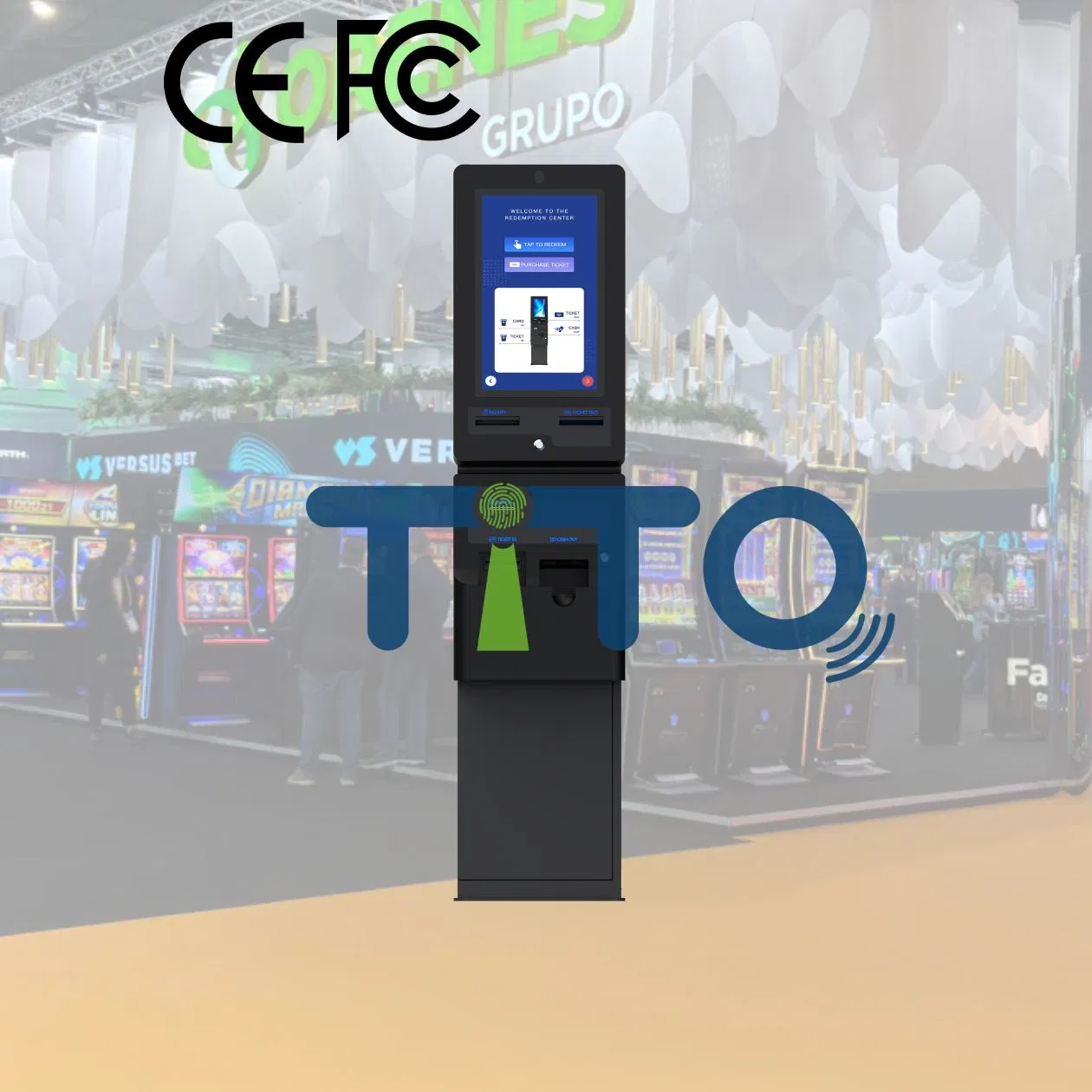 Indoor Gaming ATM Machine Self-Service Ticket Redemption Payment Kiosks Terminal Skill Game Cabinets Sdk