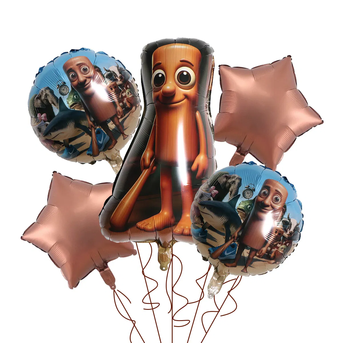 Vibrant 18-Inch "Shan Hai Jing" Shark Balloon Party Set